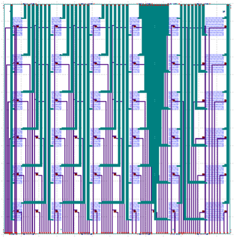 Test chip layout for 3D integrated-circuit development